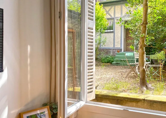 Appartement Vue Jardin - Proche Gare Et Hypercentre - Parking Rue Gratuit - Internet Fibre - Machine à Laver Rouen